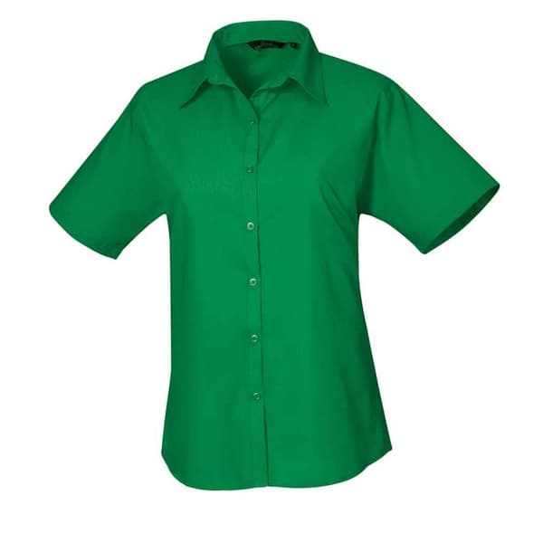 Premier Kortärmad blus i poplin för damer/damer