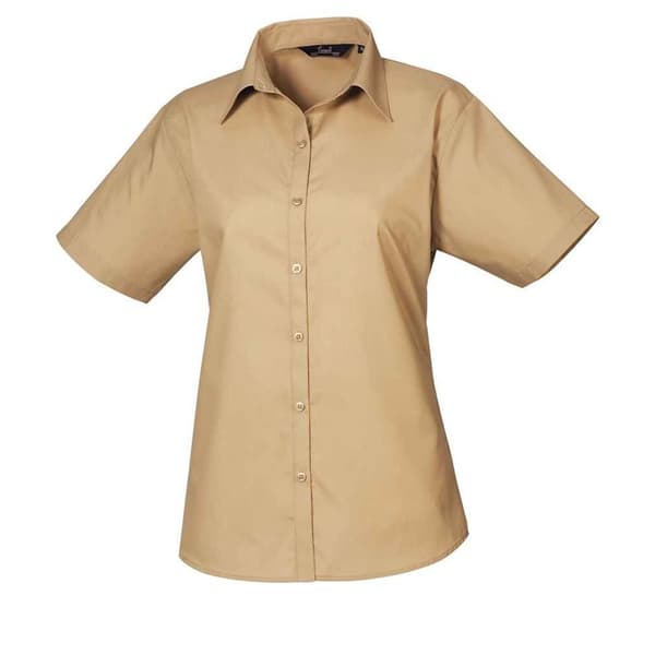 Premier Kortärmad blus i poplin för damer/damer