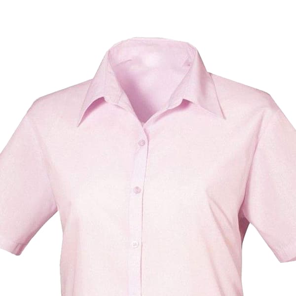 Premier Womens/Ladies Poplin Short-Sleeved Blouse