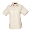 Miniatyrbilde 1 av 2: Premier Womens/Ladies Poplin Short-Sleeved Blouse