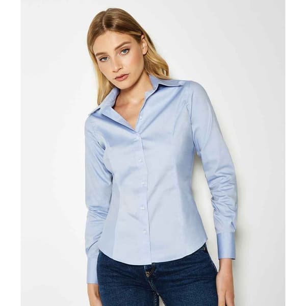 Kustom Kit Womens/Ladies Premium Oxford Tailored Long-Sleeved Shirt