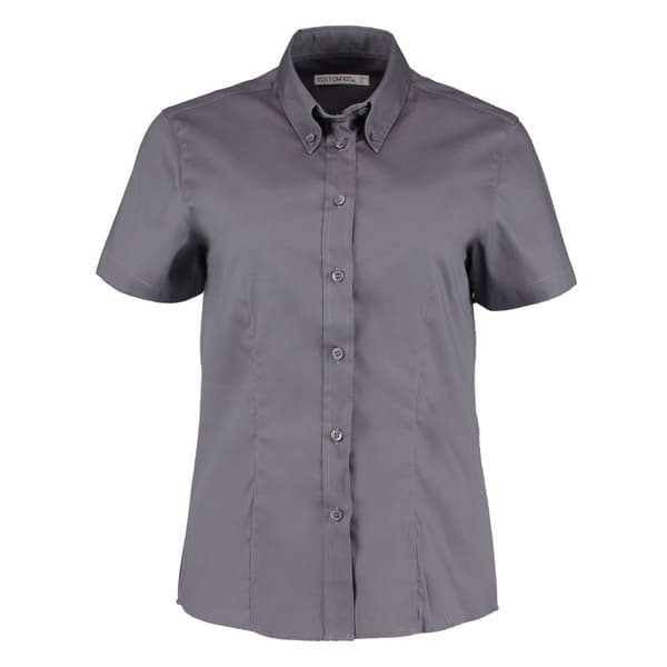 Kustom Kit Womens/Ladies Premium Oxford Tailored Short-Sleeved Shirt