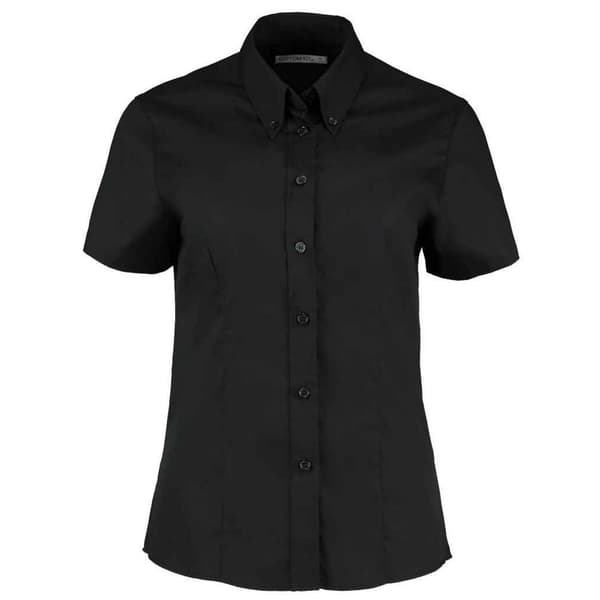 Kustom Kit Kortärmad skjorta i Premium Oxford för damer/damer