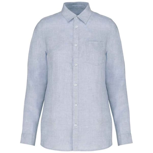 Native Spirit Womens/Ladies Linen Long-Sleeved Shirt