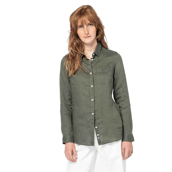 Native Spirit Womens/Ladies Linen Long-Sleeved Shirt
