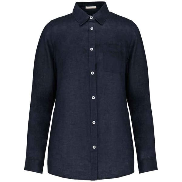 Native Spirit Womens/Ladies Linen Long-Sleeved Shirt