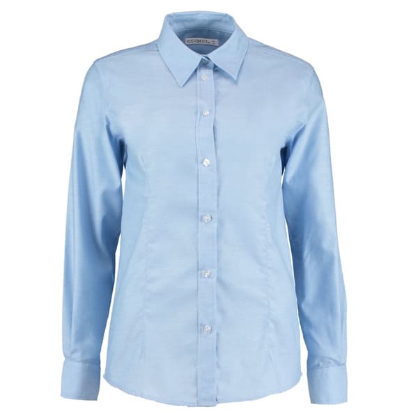 Kustom Kit Womens/Ladies Oxford Tailored Long-Sleeved Shirt