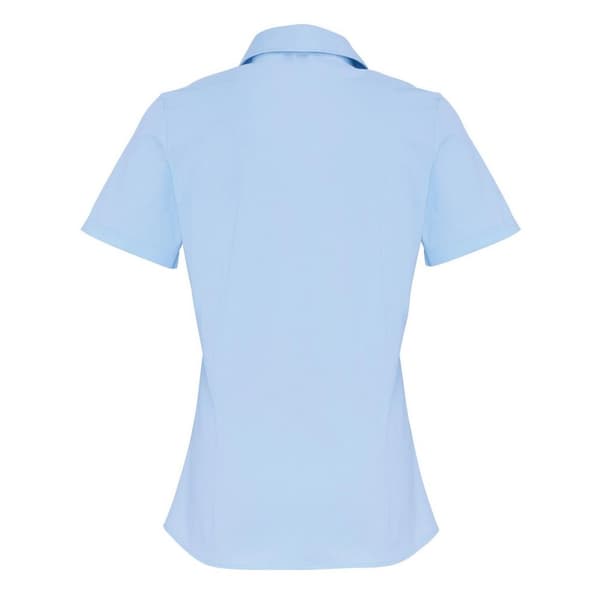 Premier Womens/Ladies Stretch Short-Sleeved Formal Shirt