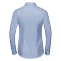 Miniatyrbilde 2 av 3: Russell Collection Womens/Ladies Herringbone Long-Sleeved Formal Shirt