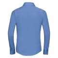 Miniatyrbillede 2 af 3: Russell Collection Womens/Ladies Poplin Fitted Long-Sleeved Formal Shirt