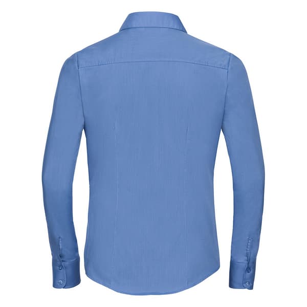 Russell Collection Womens/Ladies Poplin Fitted Long-Sleeved Formal Shirt