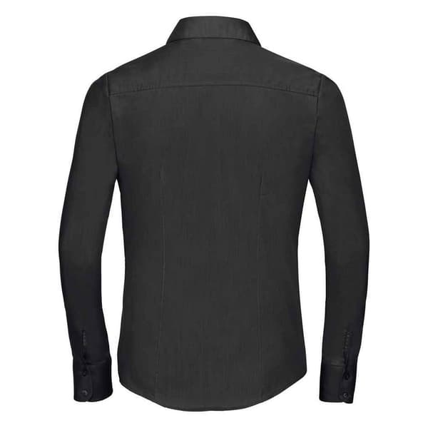 Russell Collection Womens/Ladies Poplin Fitted Long-Sleeved Formal Shirt