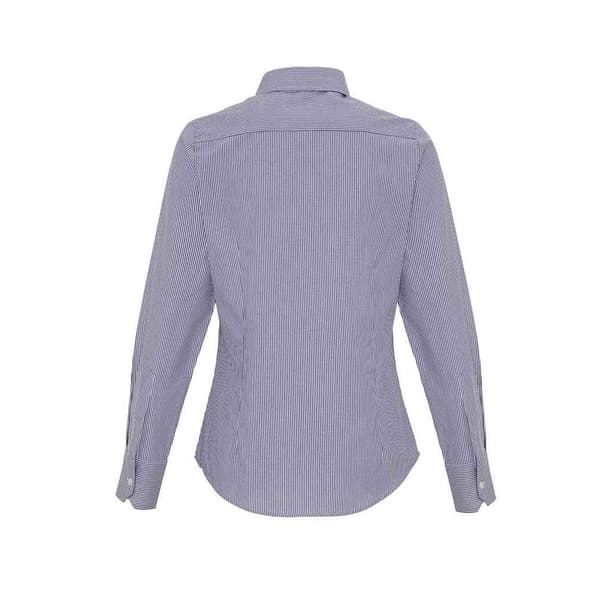 Premier Womens/Ladies Striped Oxford Long-Sleeved Formal Shirt