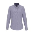 Miniatyrbilde 1 av 2: Premier Womens/Ladies Striped Oxford Long-Sleeved Formal Shirt