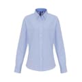 Miniatyrbillede 1 af 2: Premier Womens/Ladies Striped Oxford Long-Sleeved Formal Shirt