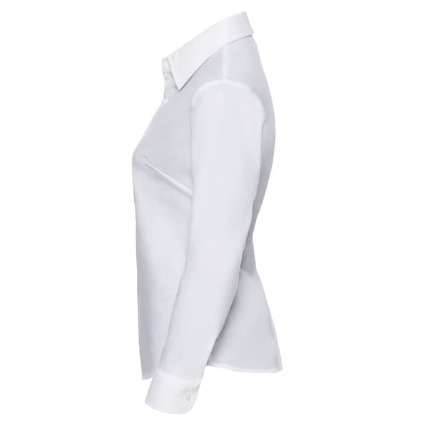 Russell Collection Womens/Ladies Oxford Easy-Care Long-Sleeved Shirt