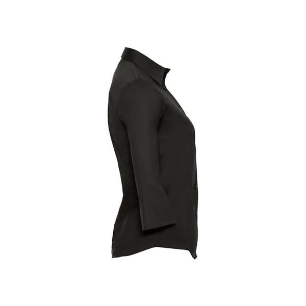 Russell Collection Womens/Ladies Easy-Care Fitted 3/4 Sleeve Formal Shirt