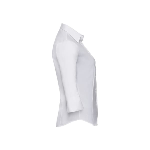 Russell Collection Womens/Ladies Easy-Care Fitted 3/4 Sleeve Formal Shirt