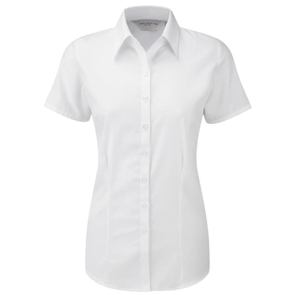 Russell Collection Womens/Ladies Herringbone Formal Shirt