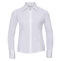 Miniatyrbilde 1 av 3: Russell Collection Womens/Ladies Poplin Fitted Long-Sleeved Formal Shirt