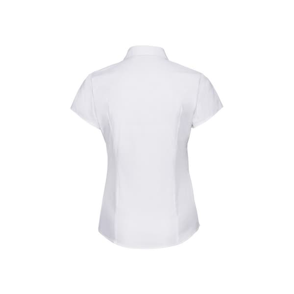 Russell Collection Womens/Ladies Easy-Care Fitted Short-Sleeved Shirt