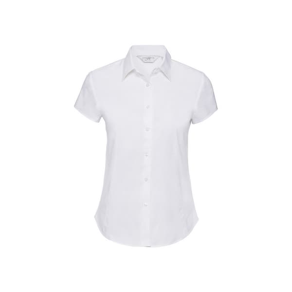 Russell Collection Womens/Ladies Easy-Care Fitted Short-Sleeved Shirt