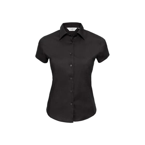 Russell Collection Womens/Ladies Easy-Care Fitted Short-Sleeved Shirt