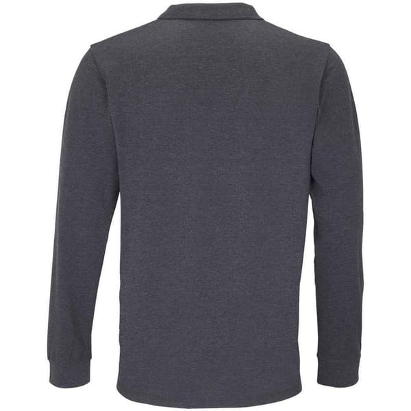 SOLS Unisex Adult Planet Marl Pique Long-Sleeved Polo Shirt