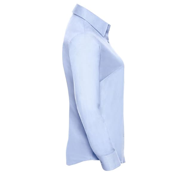Russell Collection Womens/Ladies Oxford Long-Sleeved Shirt