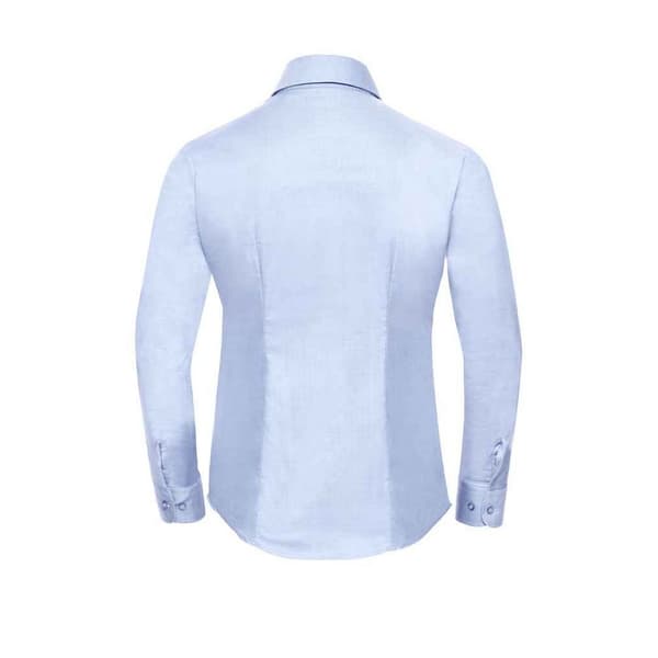 Russell Collection Womens/Ladies Oxford Long-Sleeved Shirt