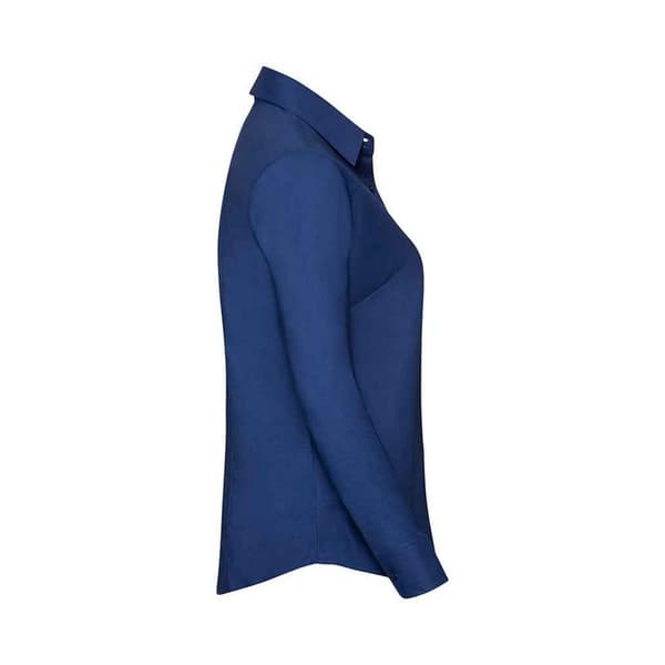 Russell Collection Womens/Ladies Oxford Long-Sleeved Shirt