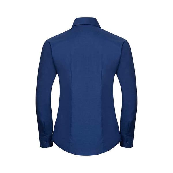 Russell Collection Womens/Ladies Oxford Long-Sleeved Shirt
