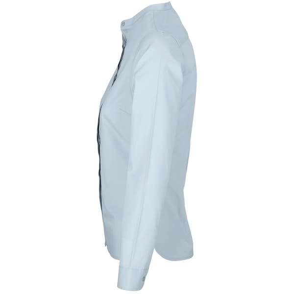 NEOBLU Womens/Ladies Poplin Bart Mao Collar Long-Sleeved Shirt