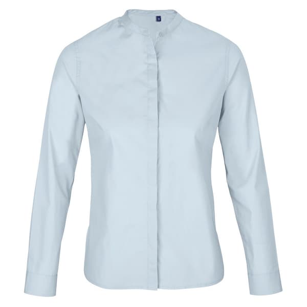 NEOBLU Womens/Ladies Poplin Bart Mao Collar Long-Sleeved Shirt