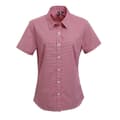 Miniatyrbillede 1 af 3: Premier Womens/Ladies Gingham Short-Sleeved Shirt