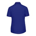 Miniatyrbilde 2 av 3: Russell Collection Womens/Ladies Poplin Easy-Care Short-Sleeved Shirt
