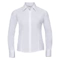 Miniatyrbilde 1 av 2: Russell Collection Womens/Ladies Poplin Easy-Care Fitted Long-Sleeved Shirt