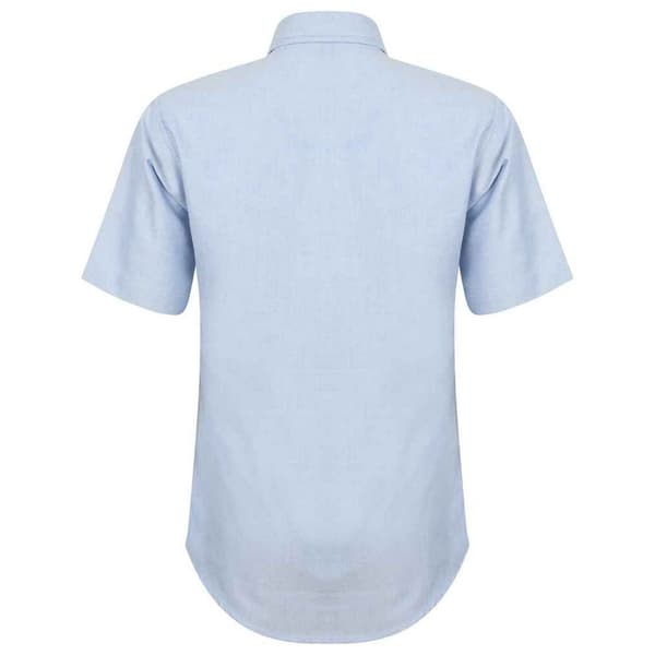 Henbury Womens/Ladies Oxford Short-Sleeved Formal Shirt