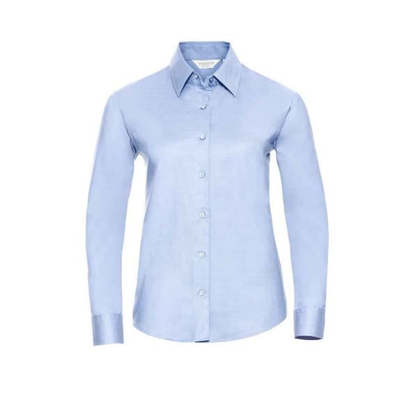 Russell Womens/Ladies Oxford Easy-Care Long-Sleeved Shirt