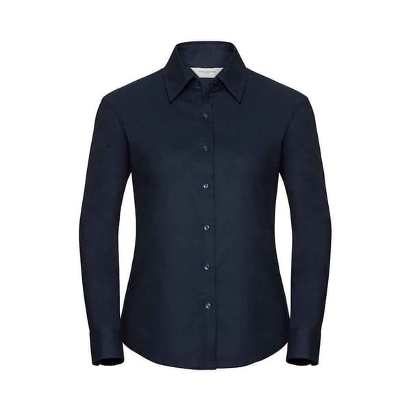 Russell Womens/Ladies Oxford Easy-Care Long-Sleeved Shirt