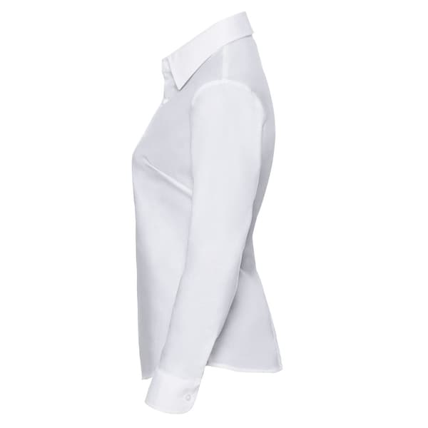 Russell Collection Womens Oxford Long-Sleeved Shirt