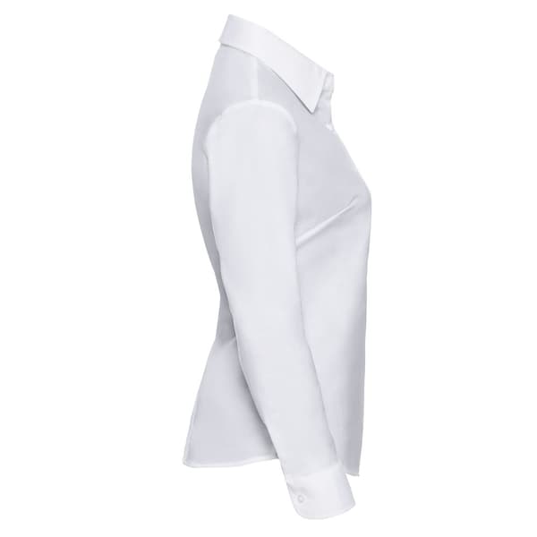 Russell Collection Womens Oxford Long-Sleeved Shirt