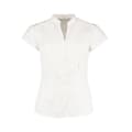 Miniatyrbillede 1 af 3: Kustom Kit Womens/Ladies Continental V Neck Capped Sleeved Blouse