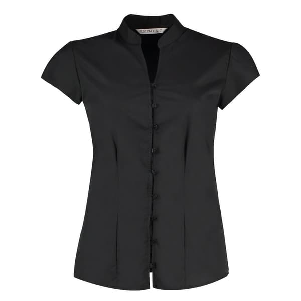Kustom Kit Blus med kappärm och V-ringning från Continental för damer/damer