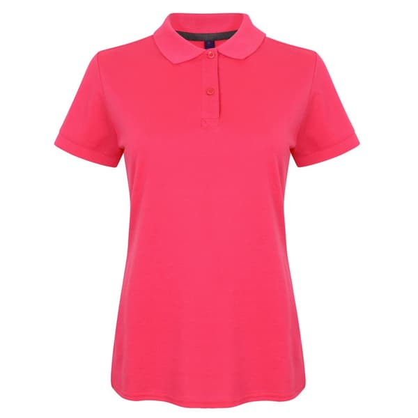 Henbury Womens/Ladies Cotton Pique Modern Polo Shirt