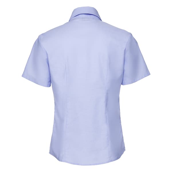 Russell Collection Womens/Ladies Oxford Short-Sleeved Shirt
