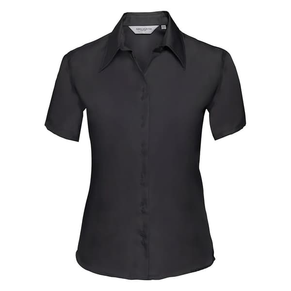 Russell Collection Womens/Ladies Ultimate Non-Iron Short-Sleeved Shirt