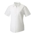 Miniatyrbilde 1 av 3: Russell Collection Womens/Ladies Poplin Easy-Care Short-Sleeved Shirt