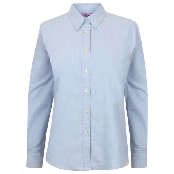 Henbury Womens/Ladies Oxford Classic Long-Sleeved Formal Shirt