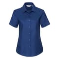 Miniatyrbillede 1 af 2: Russell Collection Womens/Ladies Oxford Short-Sleeved Shirt